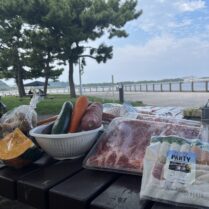 BBQワイン会　海と食材